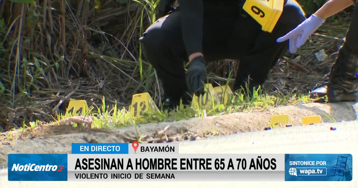 Asesinan a tiros a adulto mayor en carretera de Bayamón