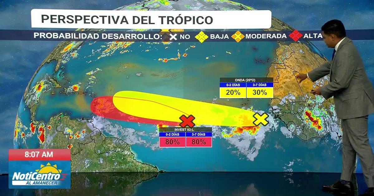 Invest 92L podría fortalecerse antes de llegar a Puerto Rico, pero modelos la ubican al sur