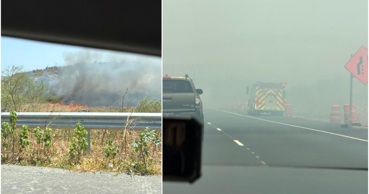 Se desata fuego forestal en finca de Guánica y cierran tramo de carretera