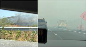 Imagen del artículo de WAPA: Se desata fuego forestal en finca de Guánica y cierran tramo de carretera