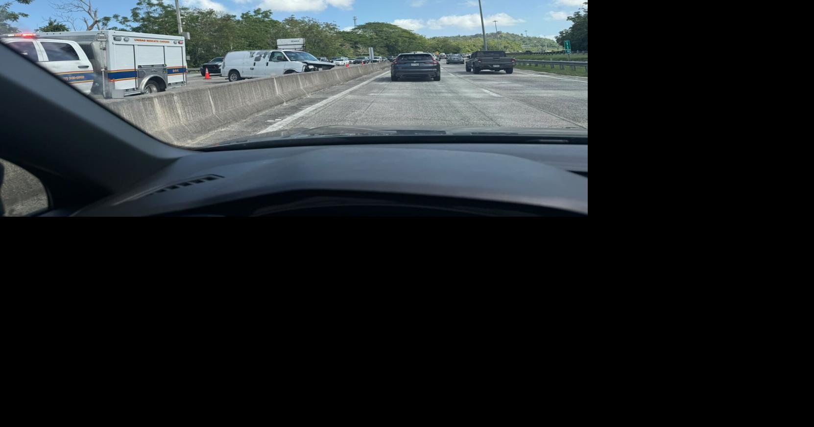 Accidente en el expreso 52 cierra un carril en dirección a Caguas