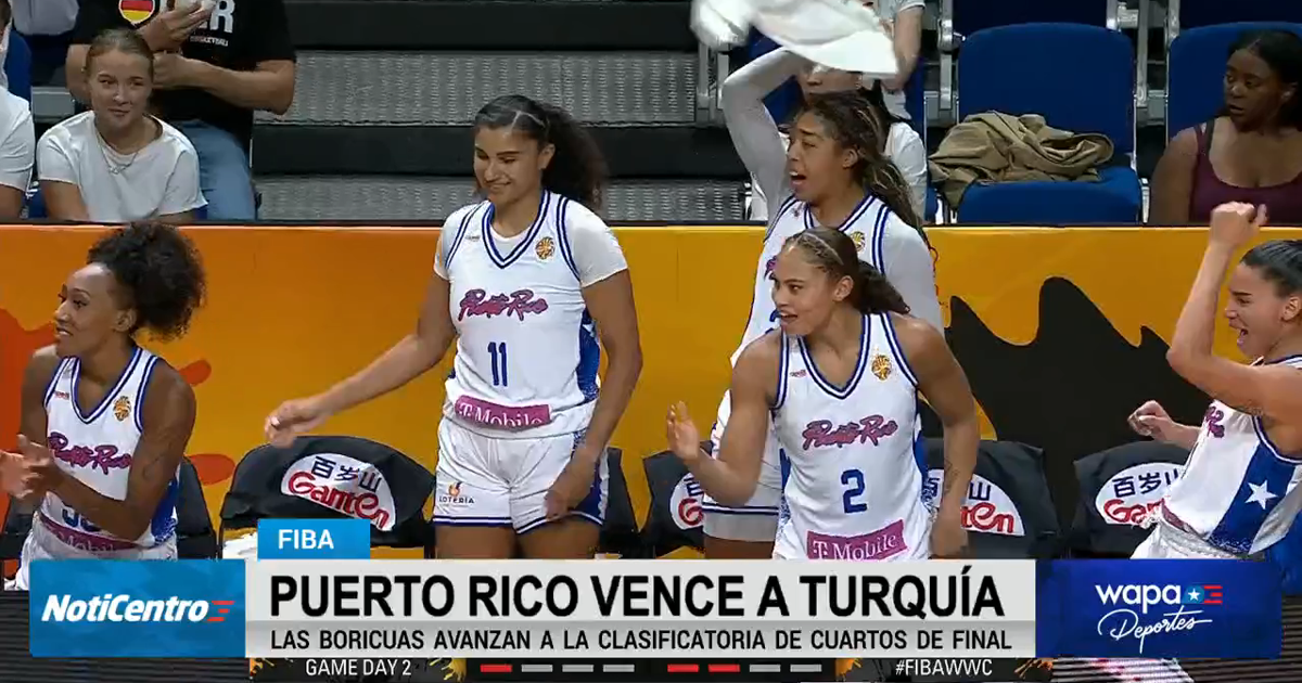 Puerto Rico vence a Turquía y avanza a clasificatoria de cuartos en Copa Mundial FIBA
