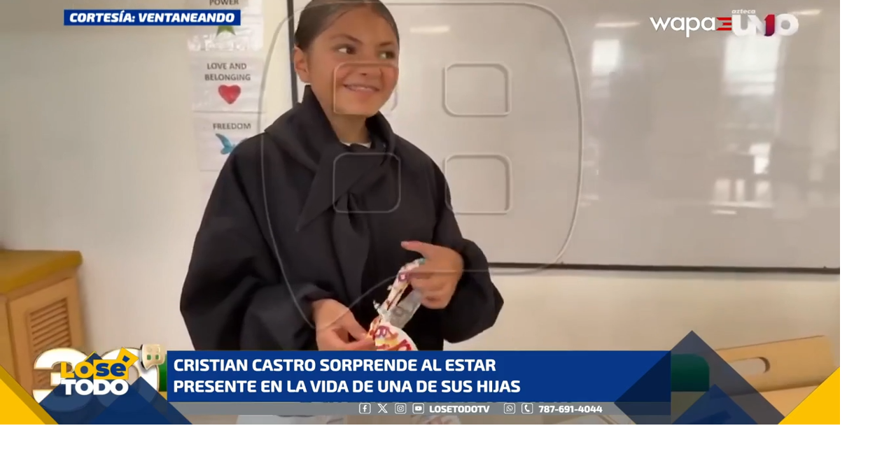 Cristian Castro sorprende al mostrarse presente en la vida de su hija