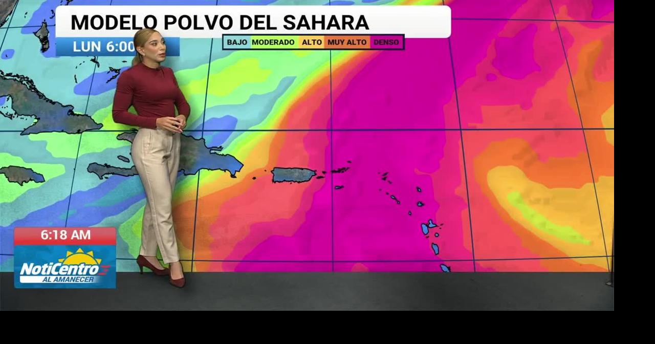 Junio inicia con densa capa de polvo del Sahara afectando la calidad del aire en PR
