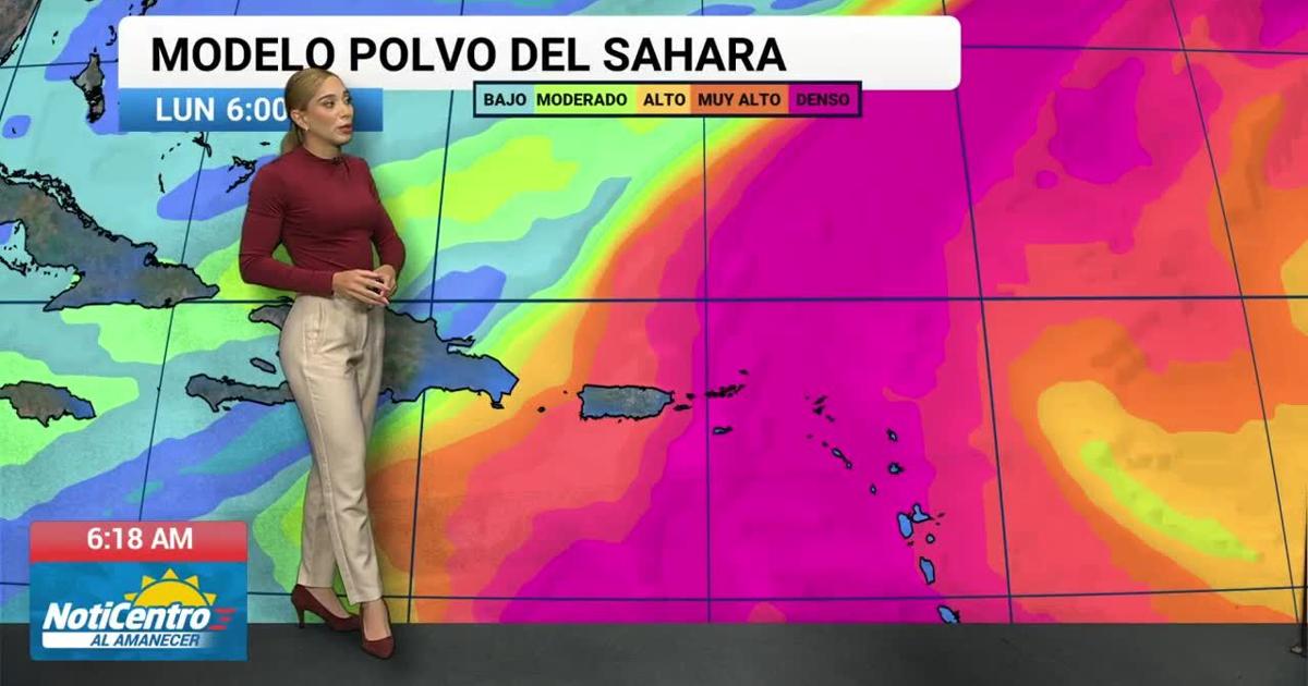 Junio inicia con densa capa de polvo del Sahara afectando la calidad del aire en PR
