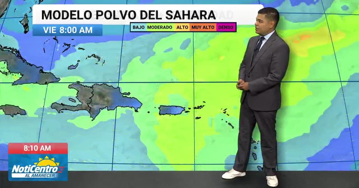 Tu Tiempo: condiciones bastante calurosas, regresa el polvo del Sahara