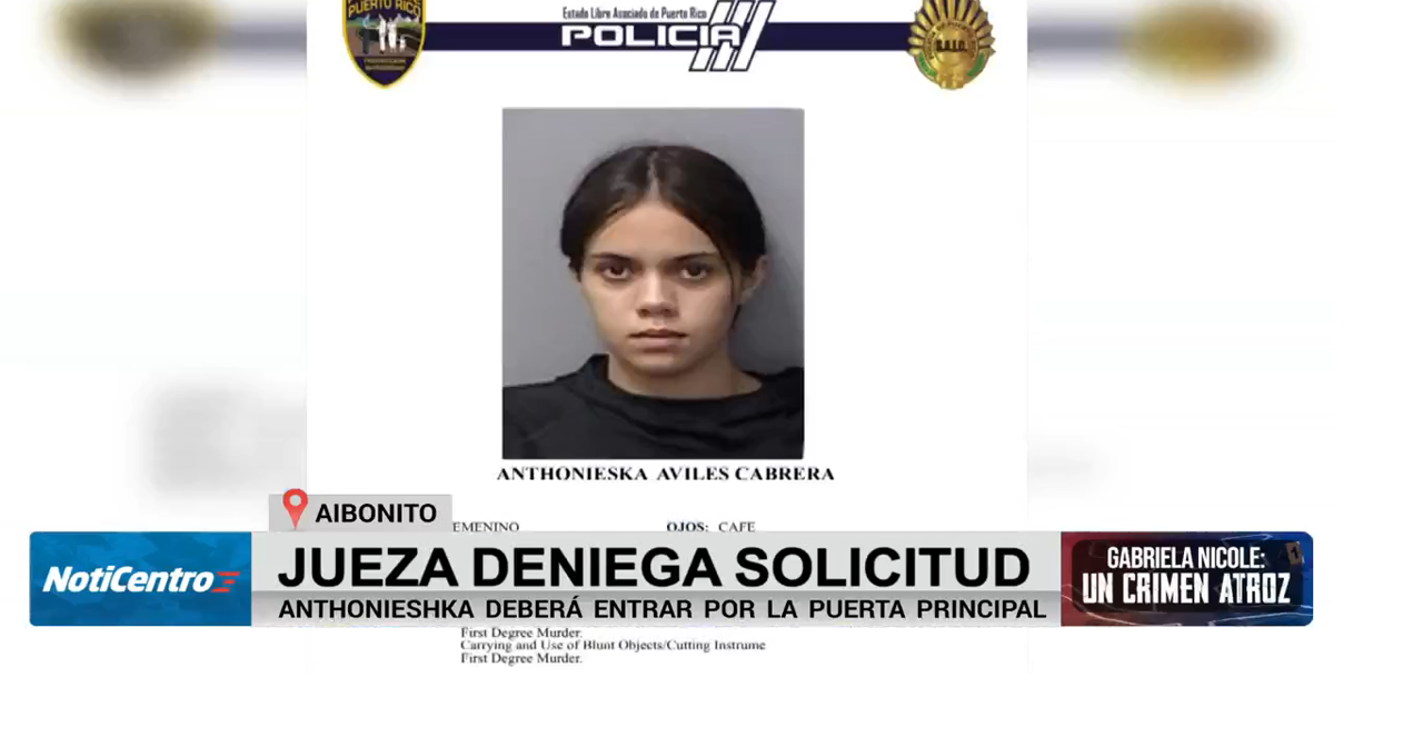 Deniegan petición de medidas de protección contra Antonieshka Avilés