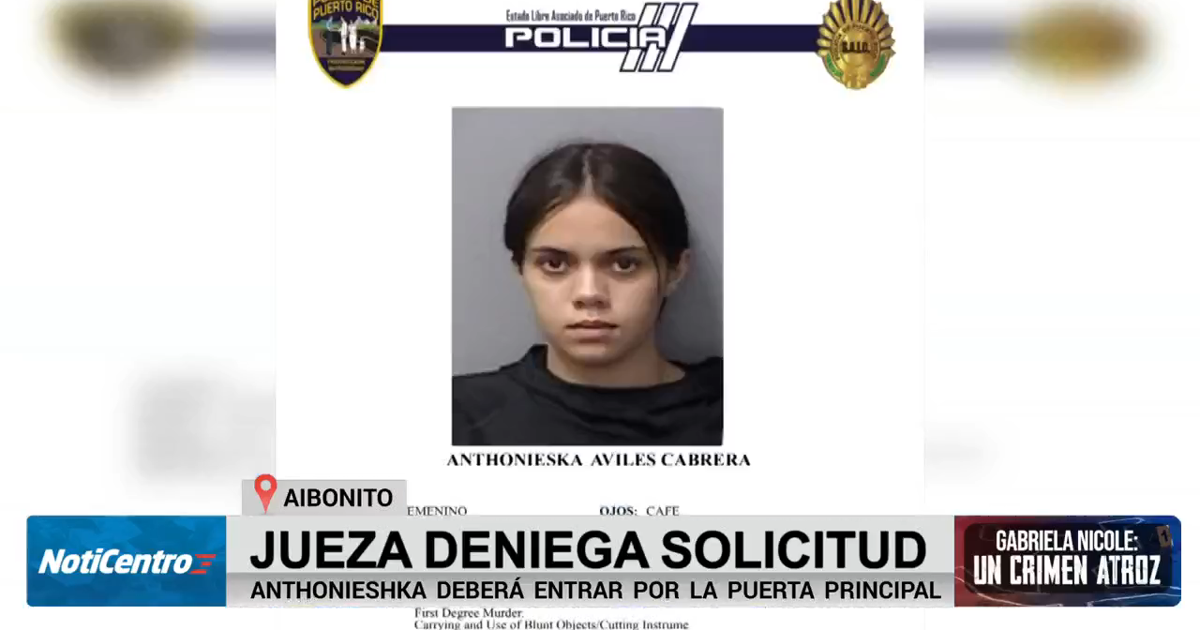Deniegan petición de medidas de protección contra Antonieshka Avilés