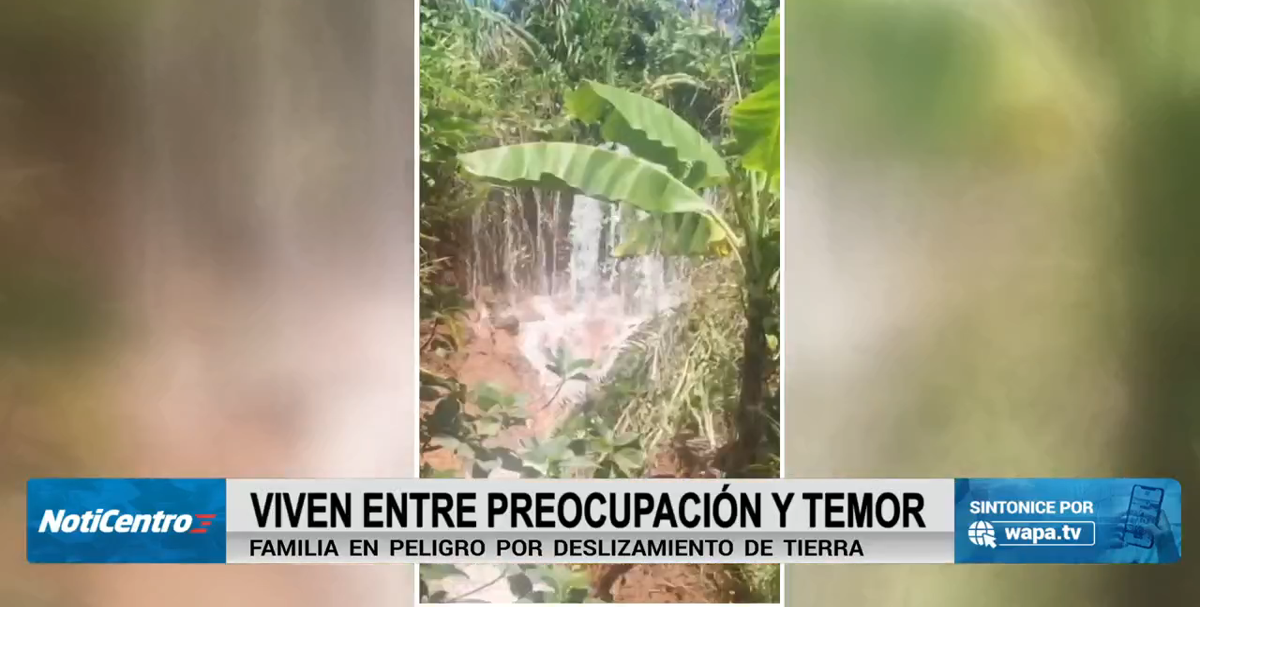 Preocupada familia de Toa Alta tras deslizamiento de tierra que pone en peligro su vivienda