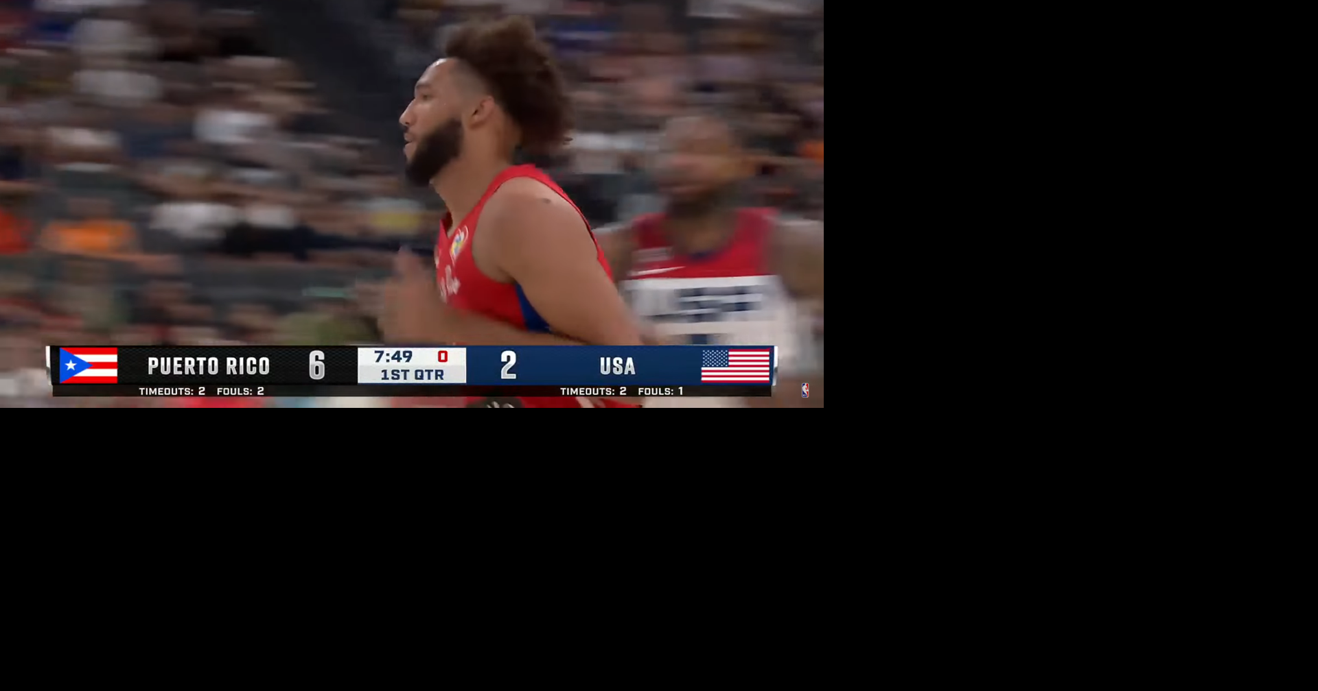 Amplia derrota de Puerto Rico frente a USA en segundo fogueo antes de ...