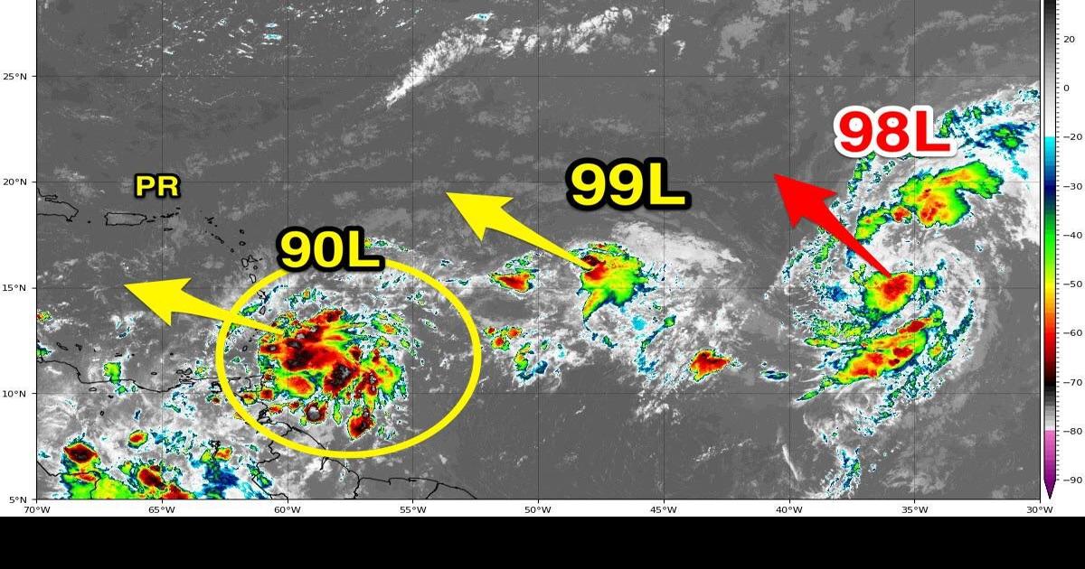 Clasifican onda tropical como Invest 90L El Tiempo wapa.tv