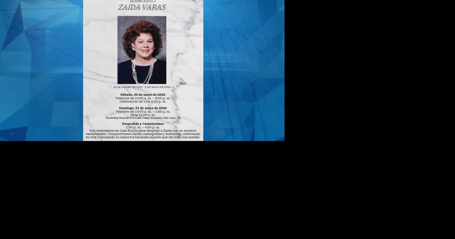Celebrarán la vida de Zaida Varas, pionera del baile en Puerto Rico