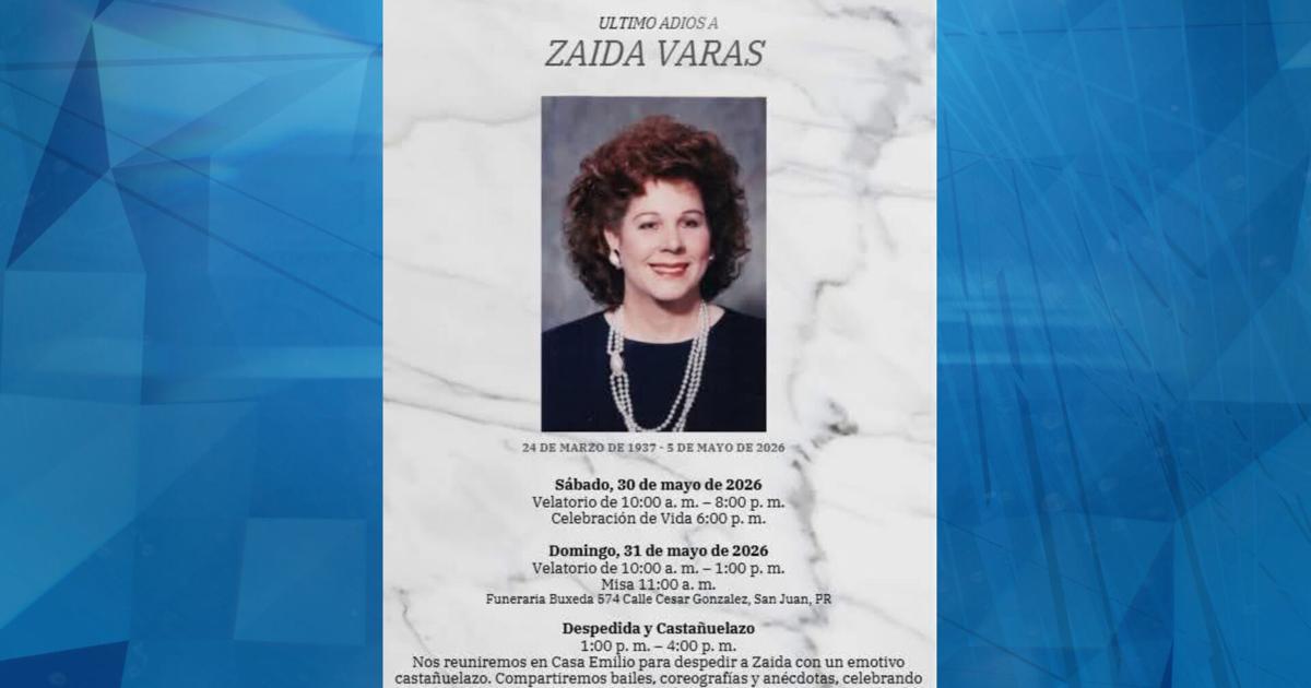 Celebrarán la vida de Zaida Varas, pionera del baile en Puerto Rico