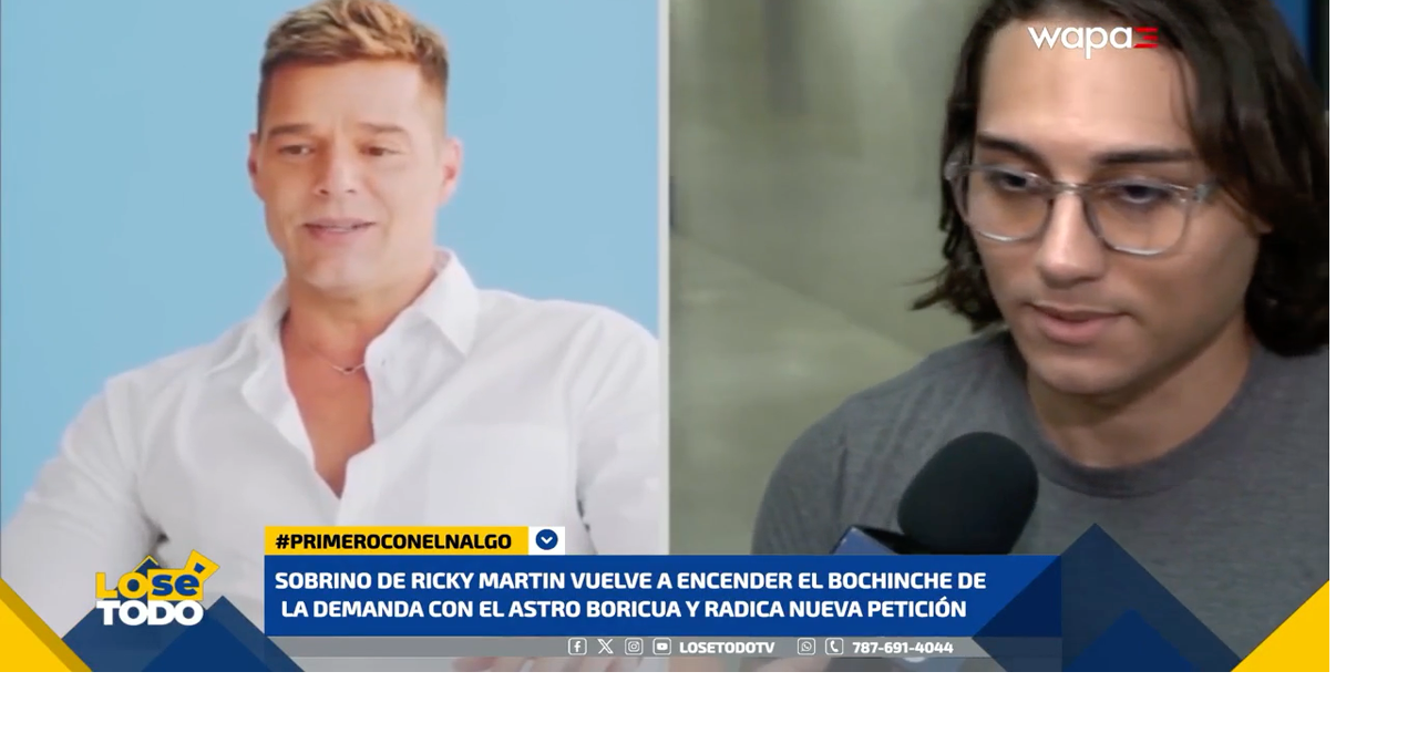 Reaparece el sobrino de Ricky Martin y pide reabrir el caso
