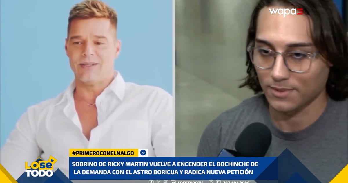 Reaparece el sobrino de Ricky Martin y pide reabrir el caso