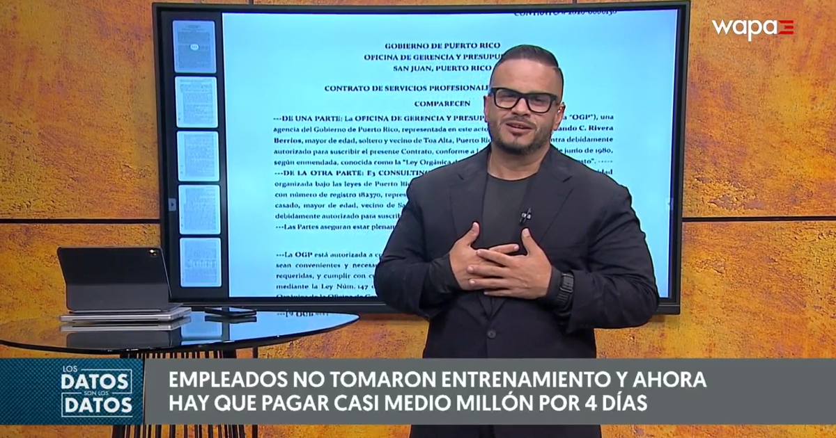 Denuncian contrato de casi medio millón por adiestramiento de cuatro días en el gobierno