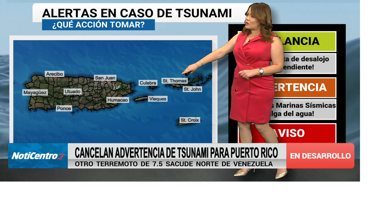 Dos terremotos en Venezuela activan y cancelan alerta de tsunami para Puerto Rico