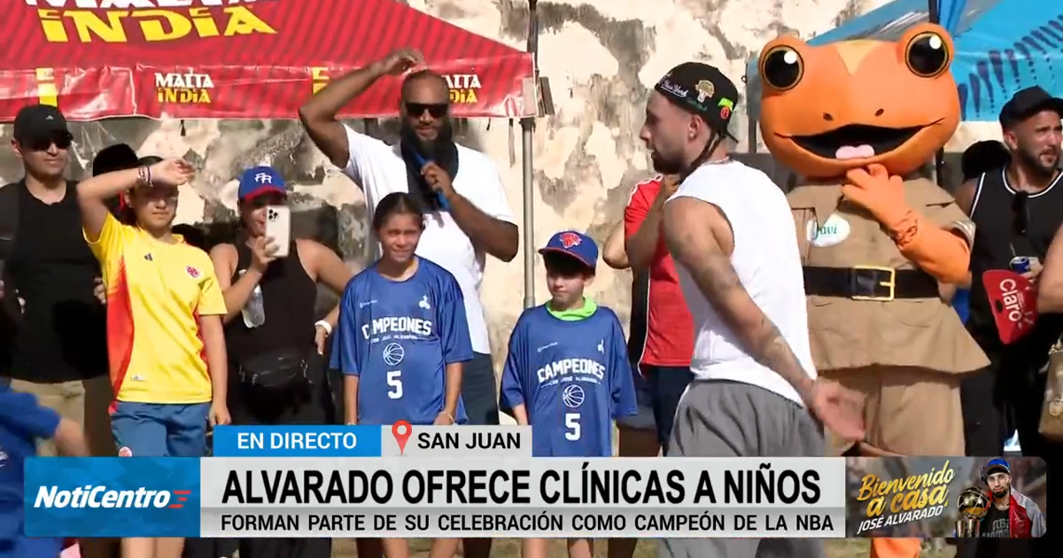 José Alvarado lleva clínicas de baloncesto a niños en La Perla