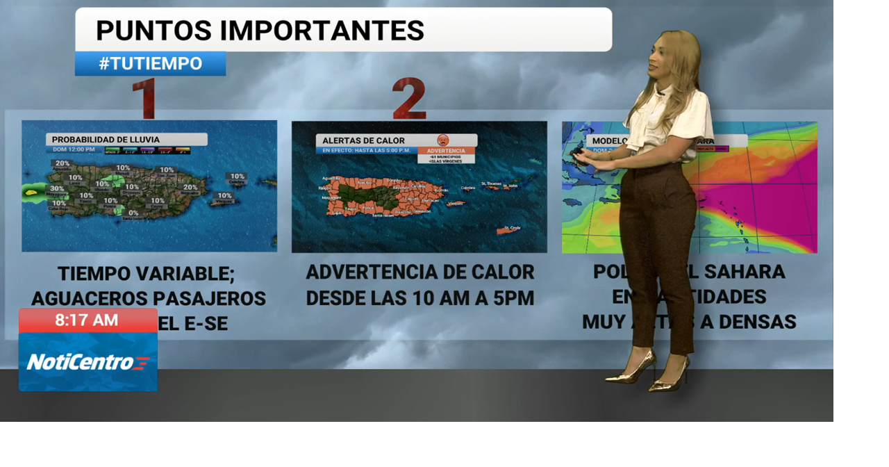 Advertencia de calor y altos niveles de Polvo del Sahara afectan a Puerto Rico