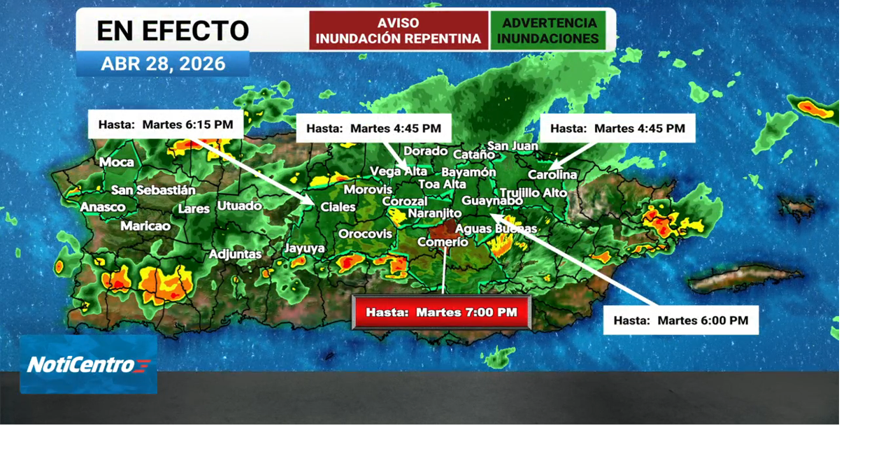 Emiten alertas por inundaciones para múltiples municipios