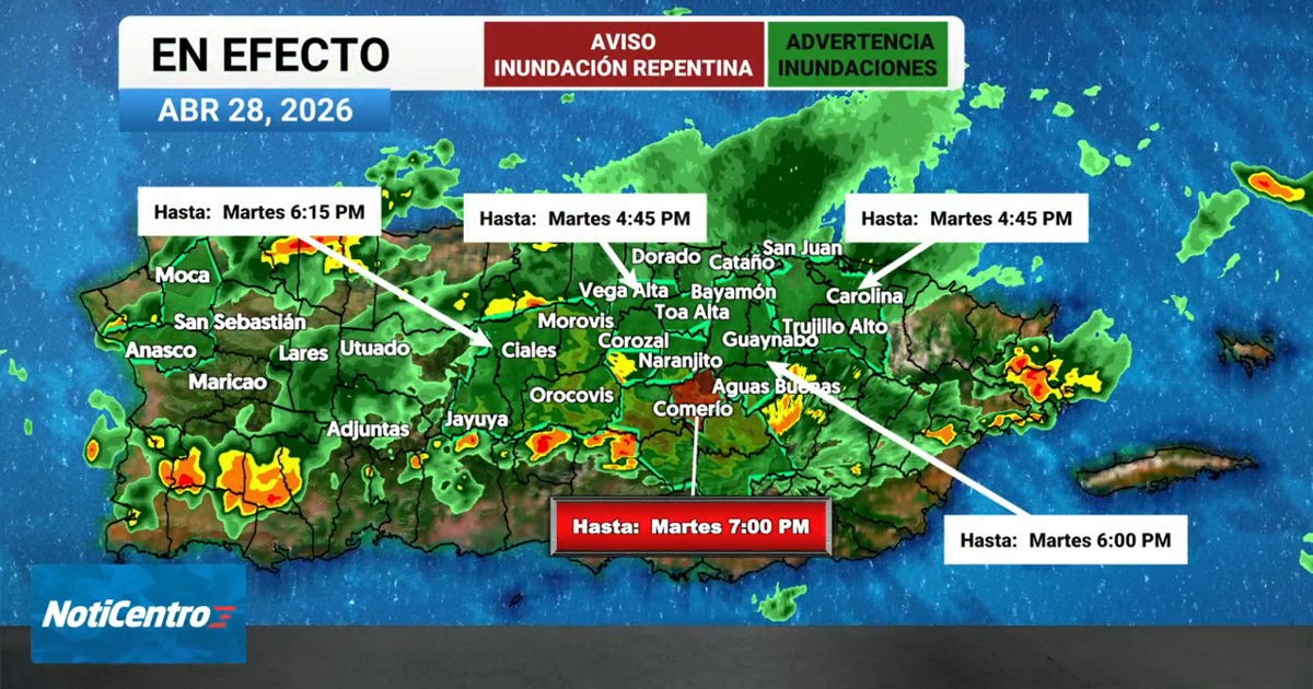 Emiten alertas por inundaciones para múltiples municipios
