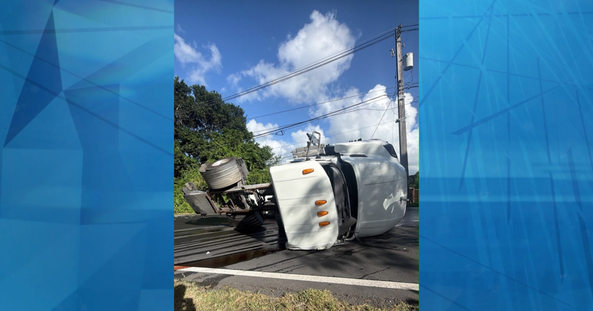 Camión volcado en carretera 185 de Carolina deja varios heridos