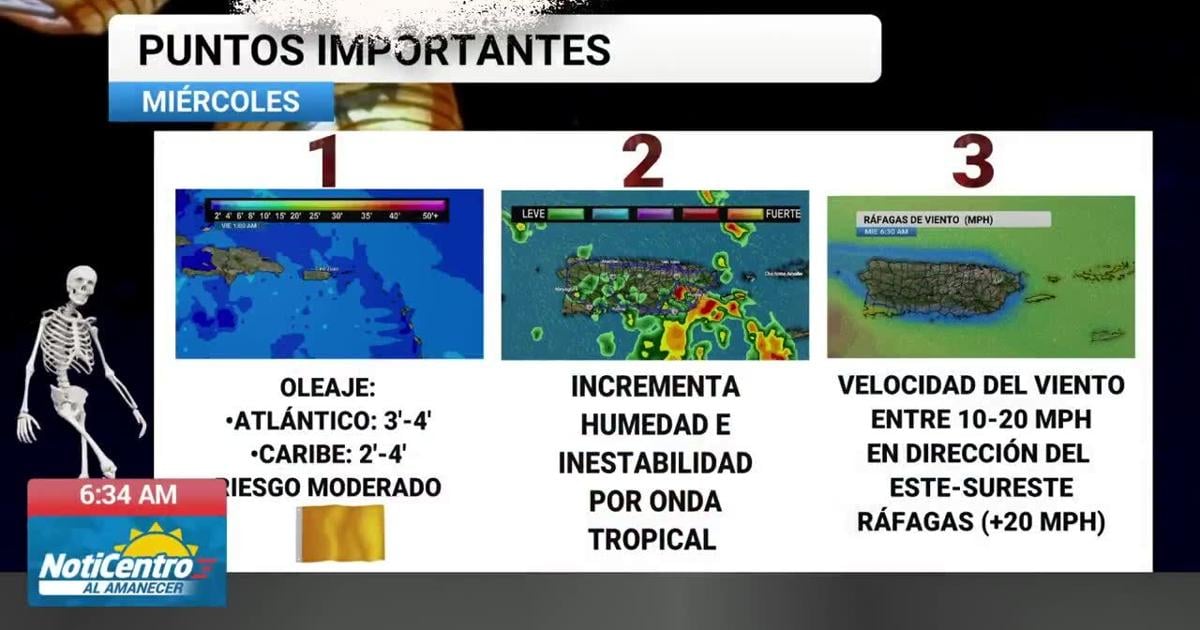 Tu Tiempo: incrementan las lluvias por paso de onda tropical, posibles tormentas