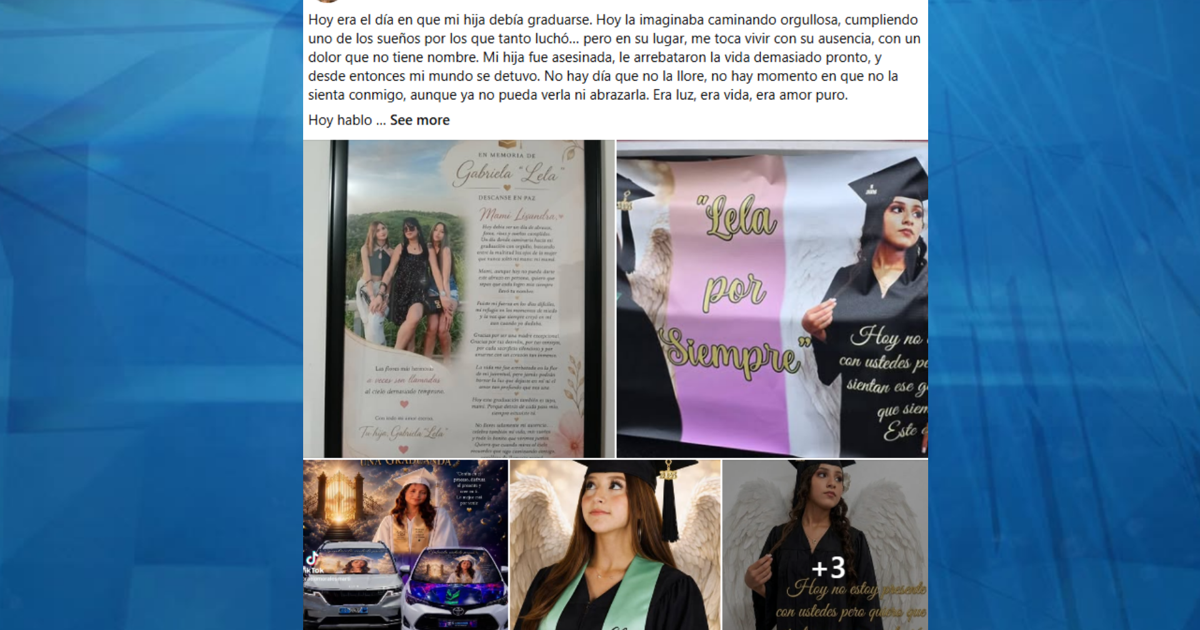 Madre de Gabriela Nicole se expresa en redes sociales; hoy hubiera sido su graduación