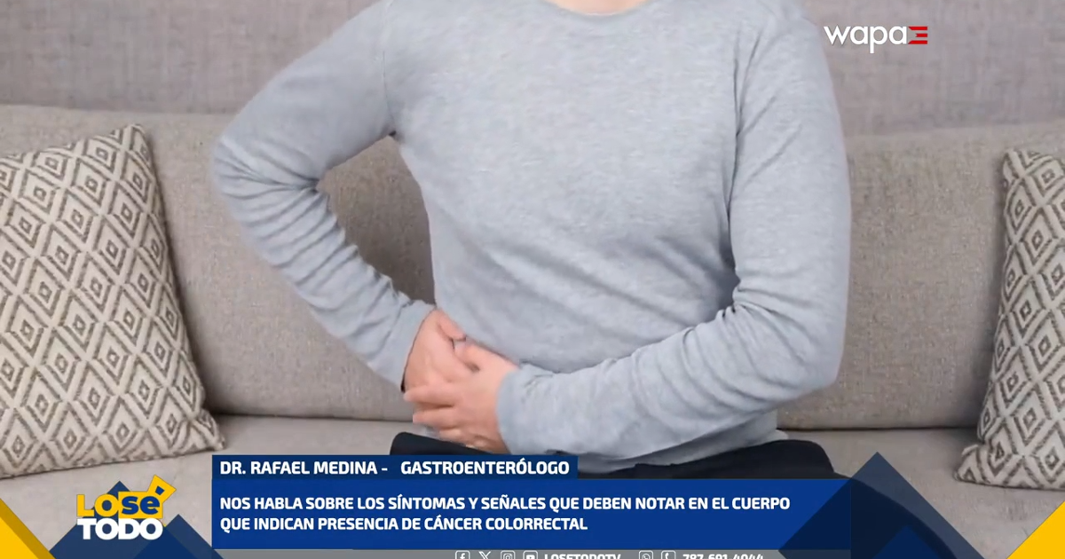 Especialista advierte sobre señales del cáncer de colon
