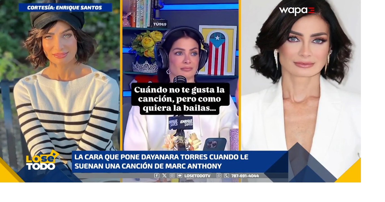 Dayanara Torres se indigna al escuchar canción de Marc Anthony