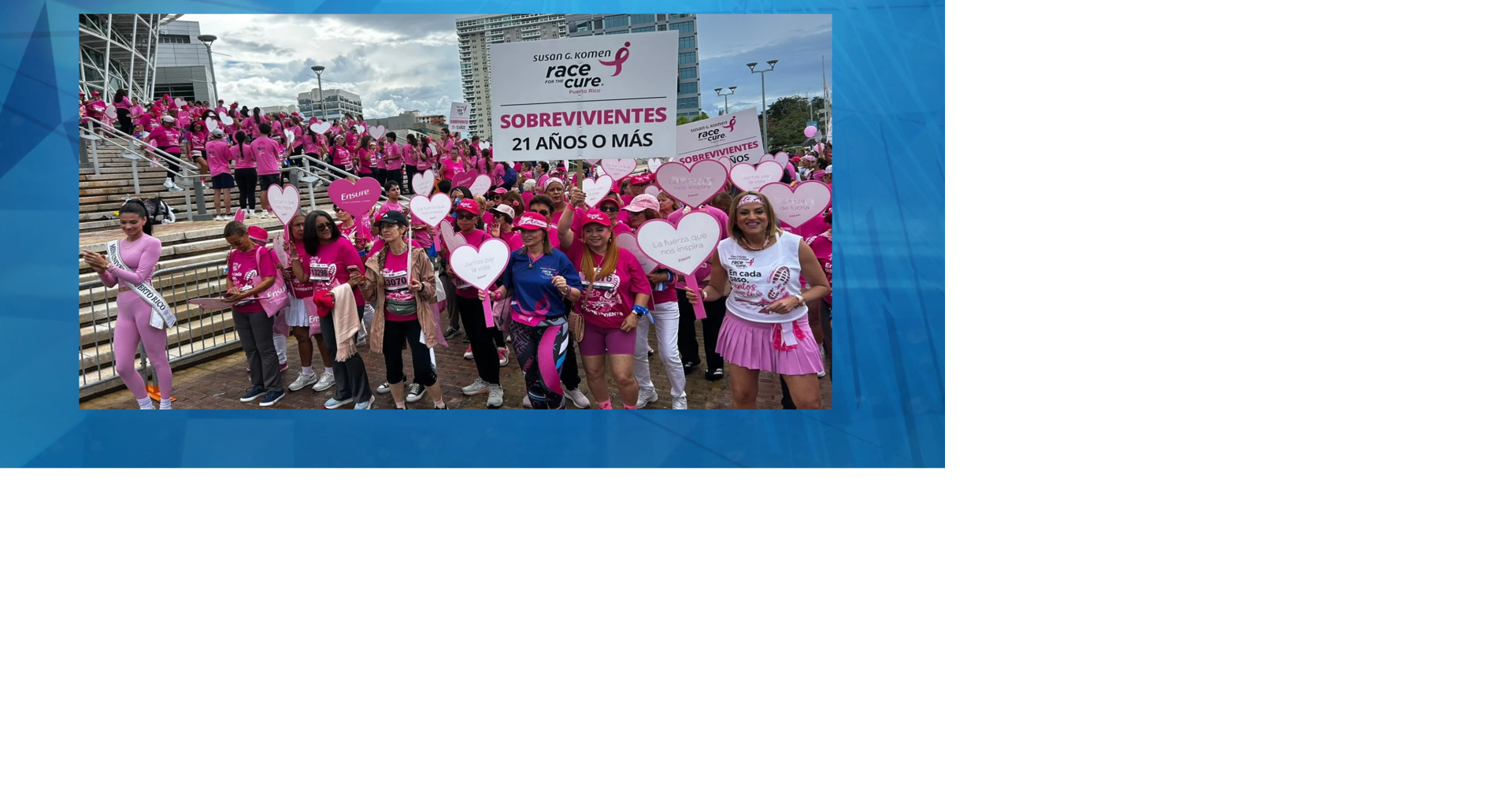 Race for the Cure: Puerto Rico se une en apoyo a sobrevivientes de cáncer de seno