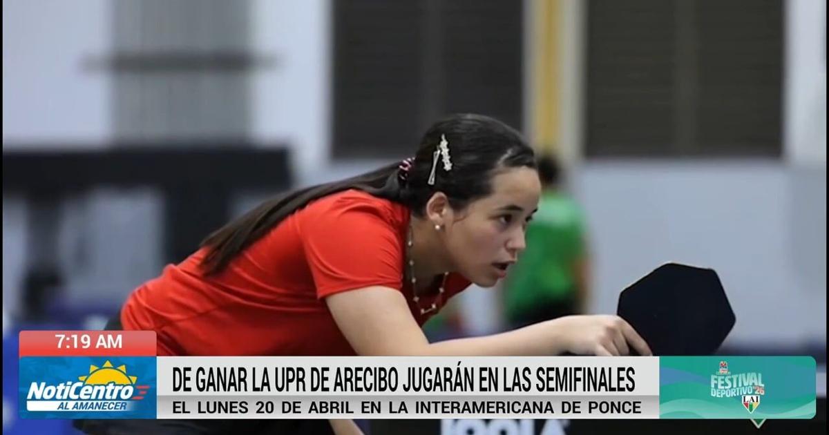 Jóvenes de la UPR de Arecibo buscan pase a la semifinal en el tenis de mesa LAI