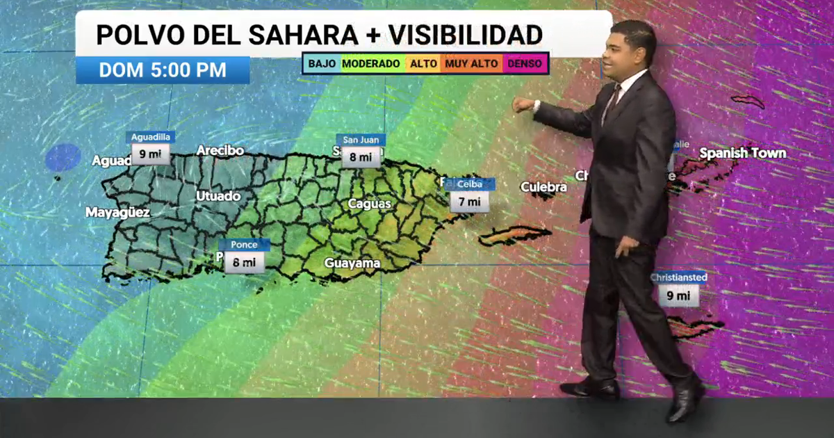 Tiempo despejado y caluroso en Puerto Rico con polvo del Sahara y oleaje estable