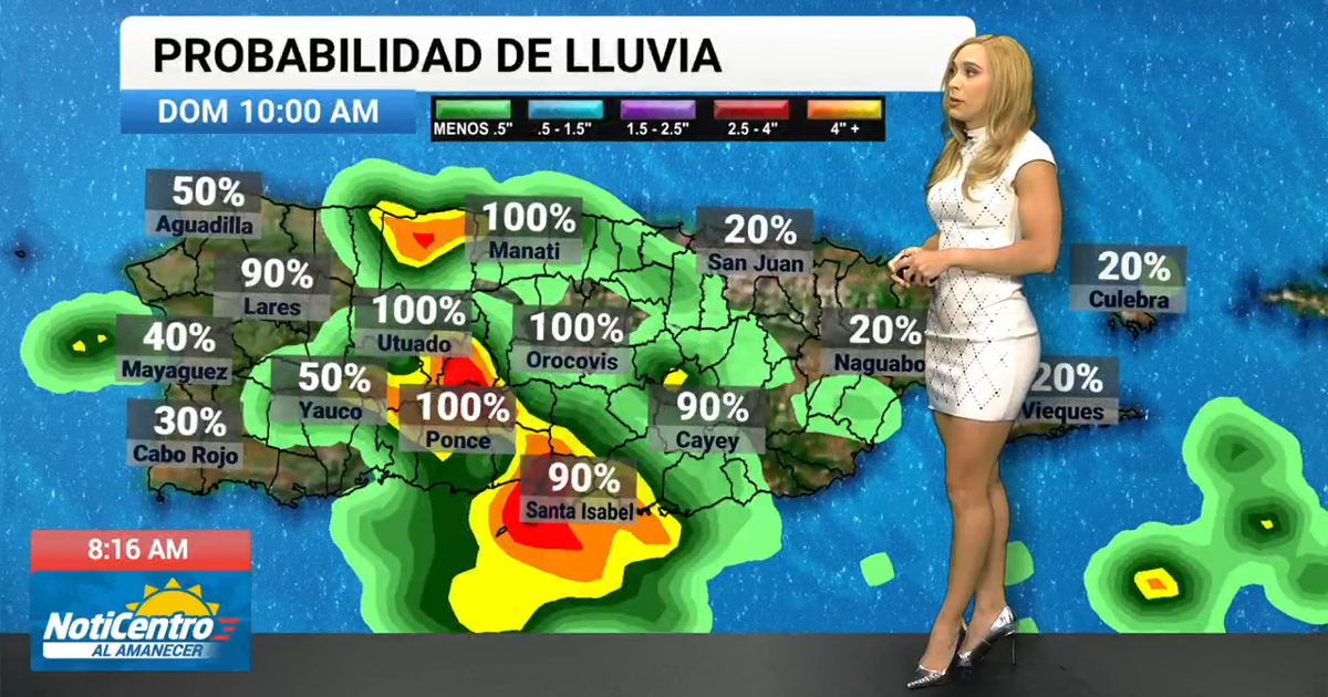 Onda tropical aumenta probabilidad de aguaceros y tormentas eléctricas en Puerto Rico