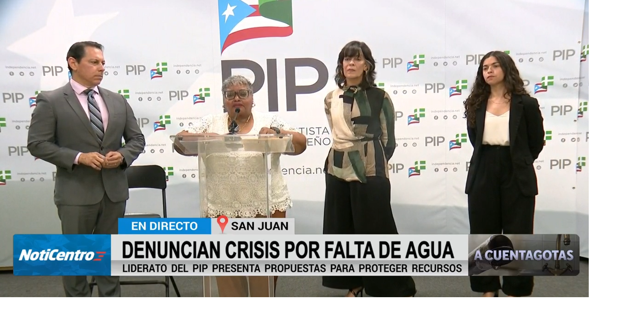 PIP denuncia crisis de agua potable y propone despolitizar la AAA