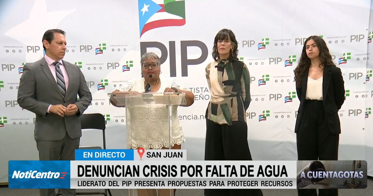 PIP denuncia crisis de agua potable y propone despolitizar la AAA