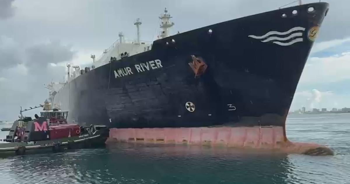 Buque Amur River atraca en San Juan; descarga de gas tomará entre 6 y 8 horas