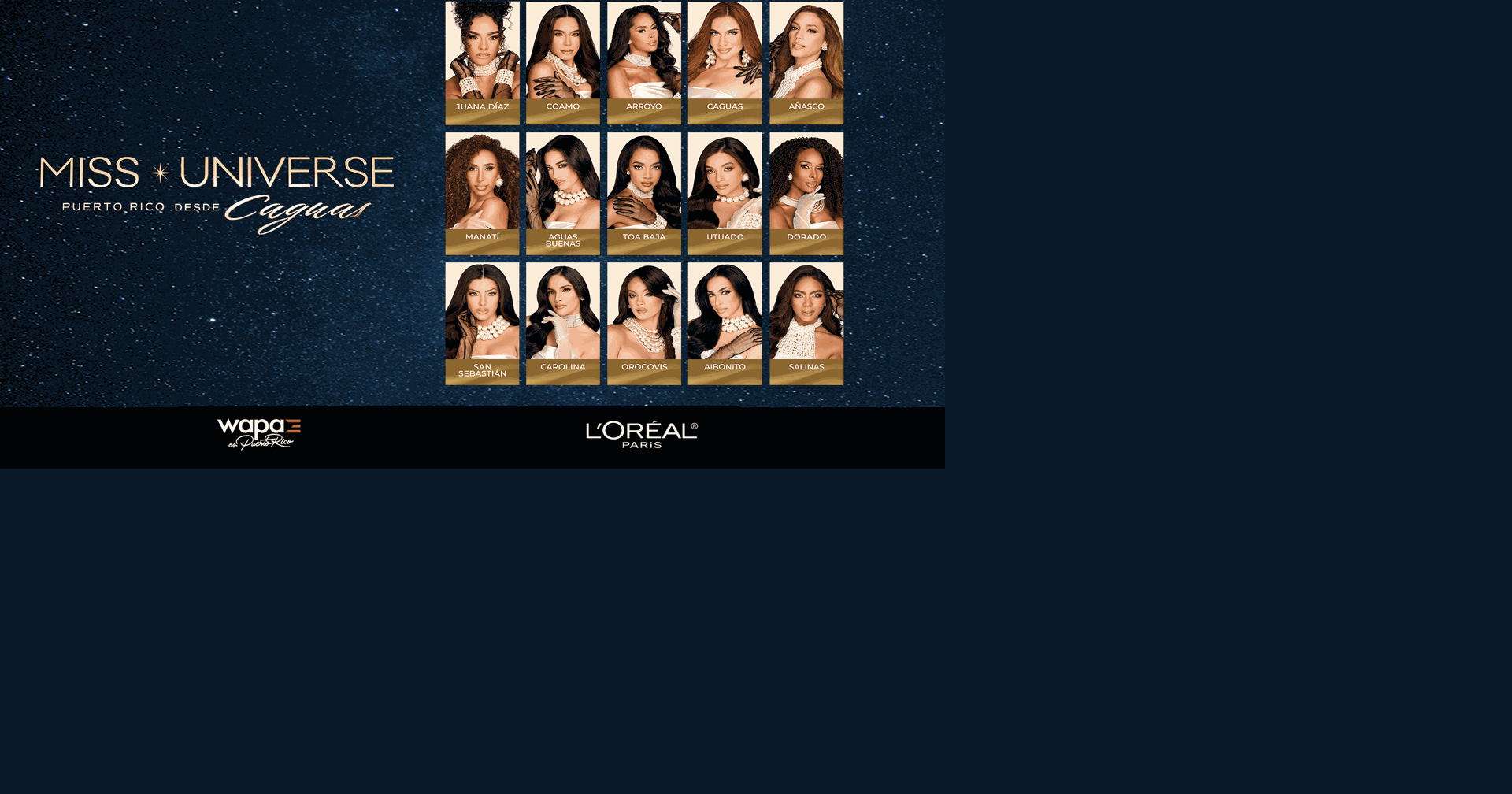 Anunciadas las 15 semifinalistas de Miss Universe Puerto Rico 2026