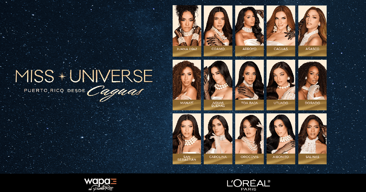 Anunciadas las 15 semifinalistas de Miss Universe Puerto Rico 2026