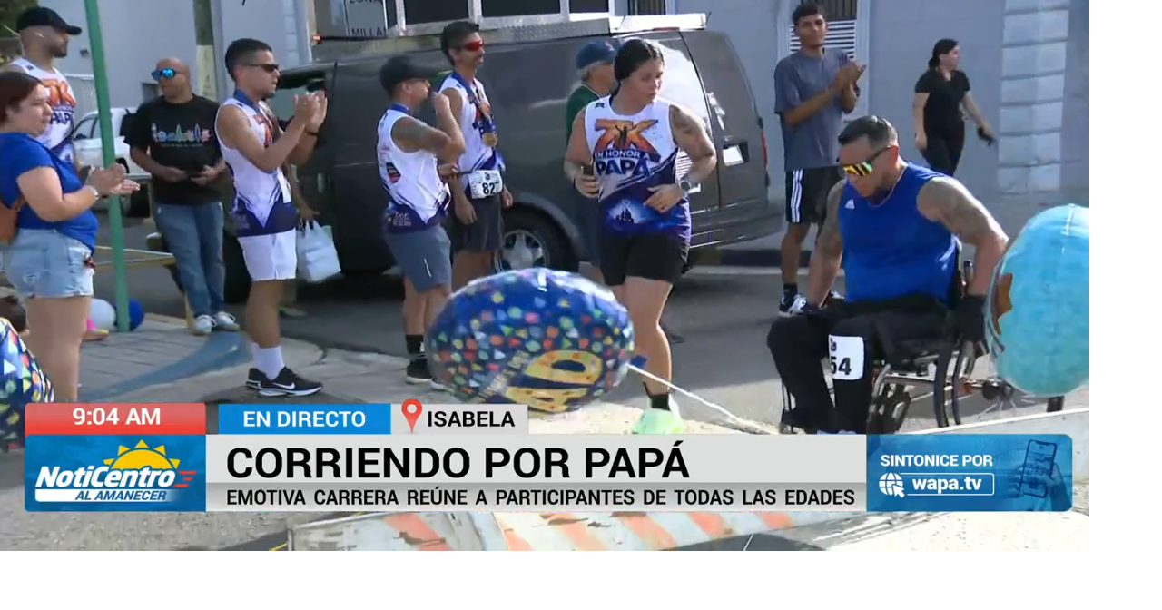 Cerca de 600 personas participan en el 7k en Honor a Papá en Isabela