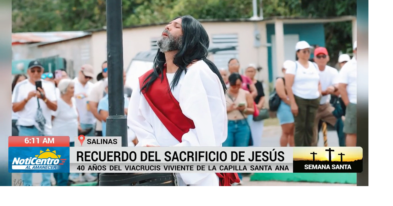 Capilla Santa Ana en Salinas conmemora 40 años del viacrucis viviente
