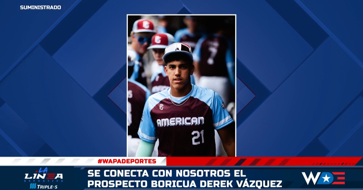 Prospecto Derek Vázquez se consolida como promesa del béisbol puertorriqueño
