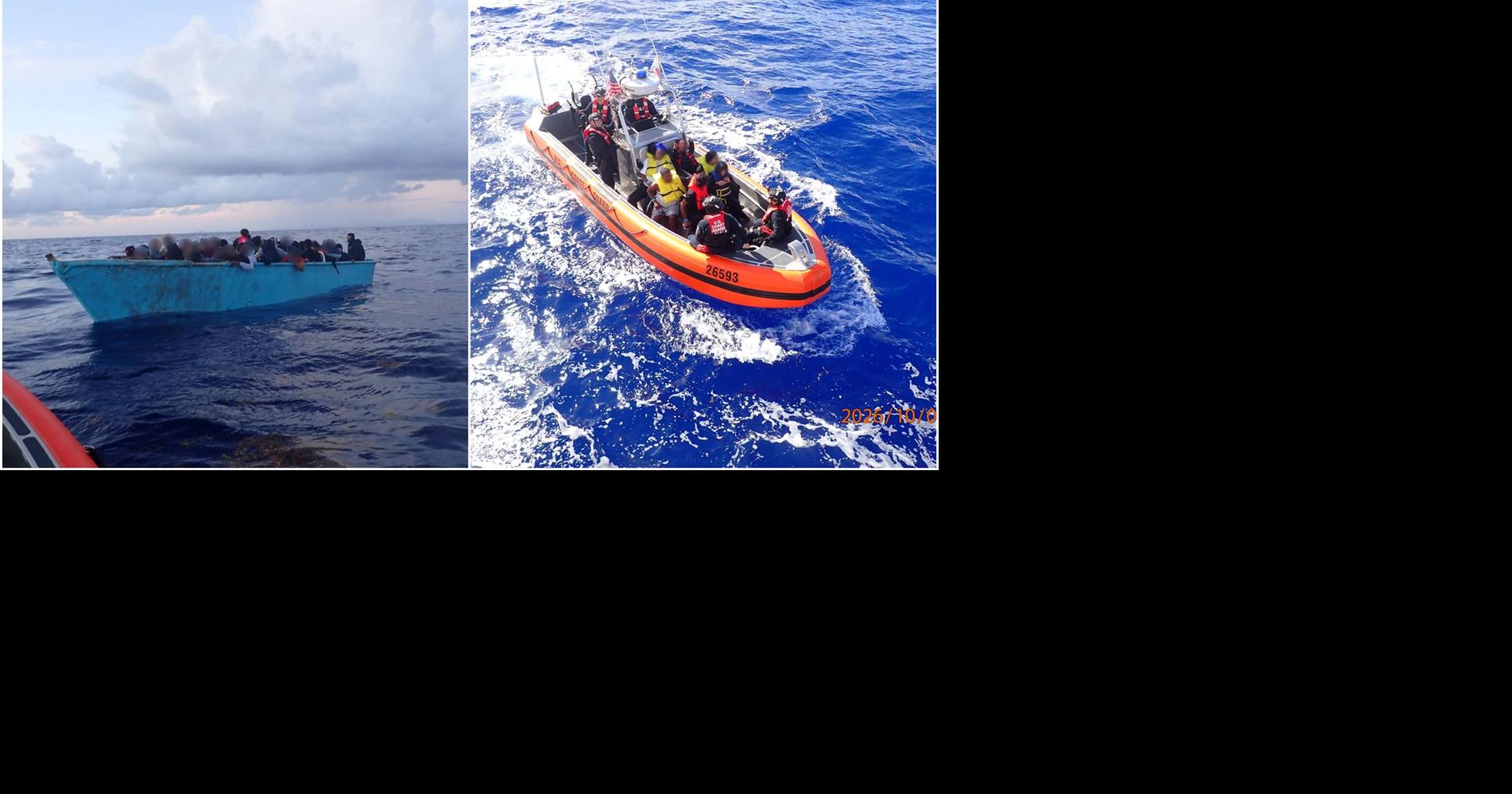 Rescatan a 61 migrantes de lancha que se hundía en aguas del Atlántico cerca de Dominicana