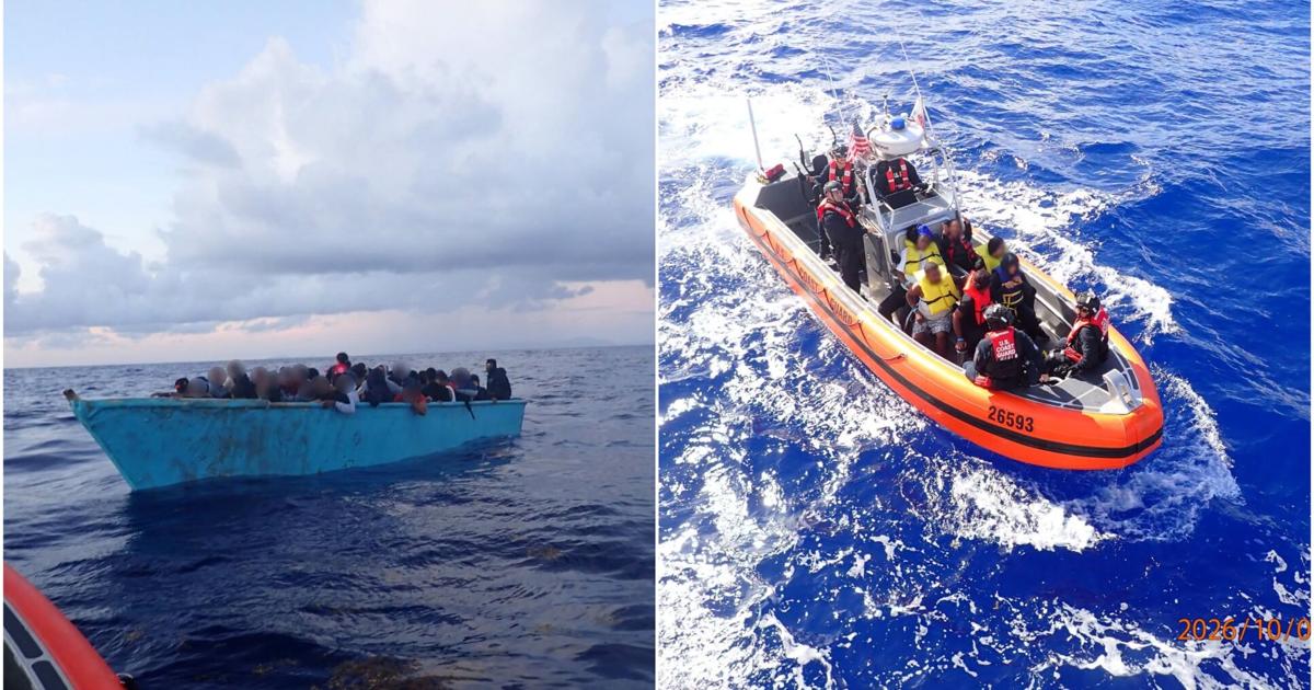 Rescatan a 61 migrantes de lancha que se hundía en aguas del Atlántico cerca de Dominicana