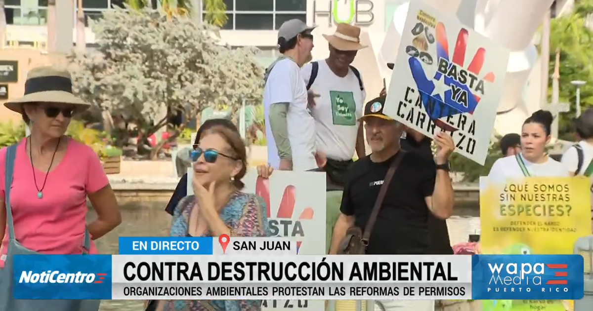 Protesta en San Juan contra "agenda de destrucción ambiental" de la administración González