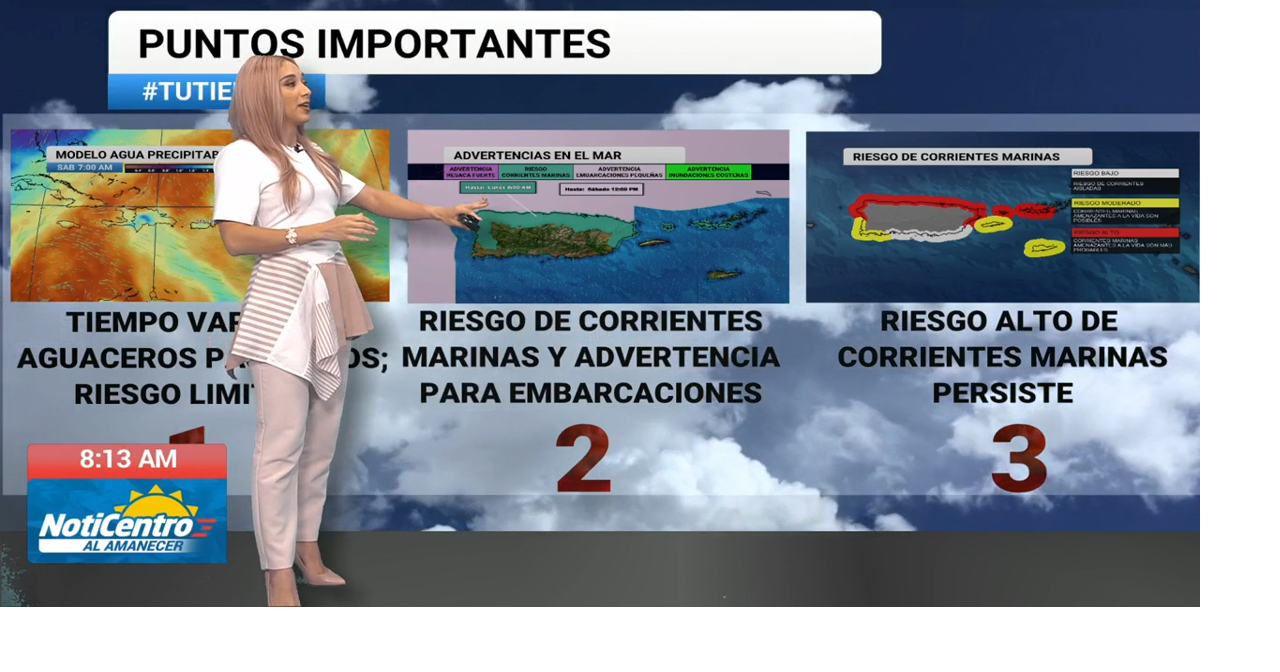Alto riesgo de corrientes marinas en playas del norte de Puerto Rico hasta la próxima semana
