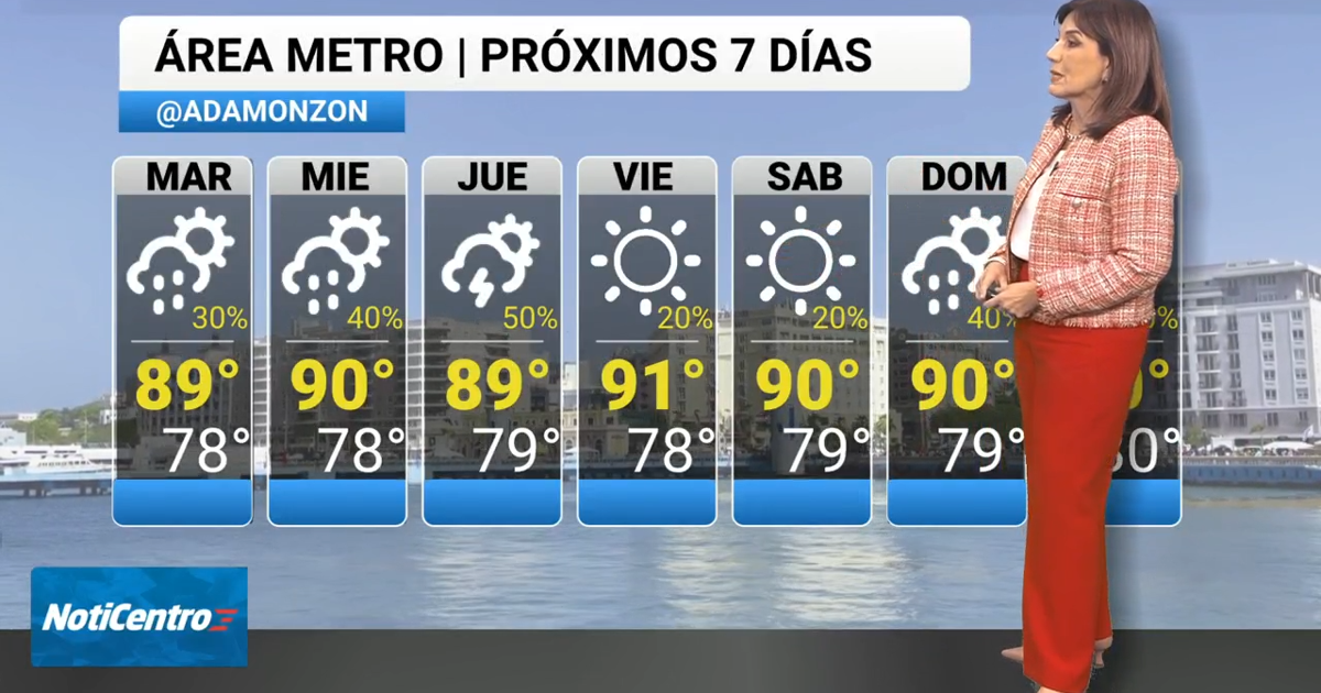 Vaguada mantiene lluvias e inestabilidad en Puerto Rico al menos hasta el jueves