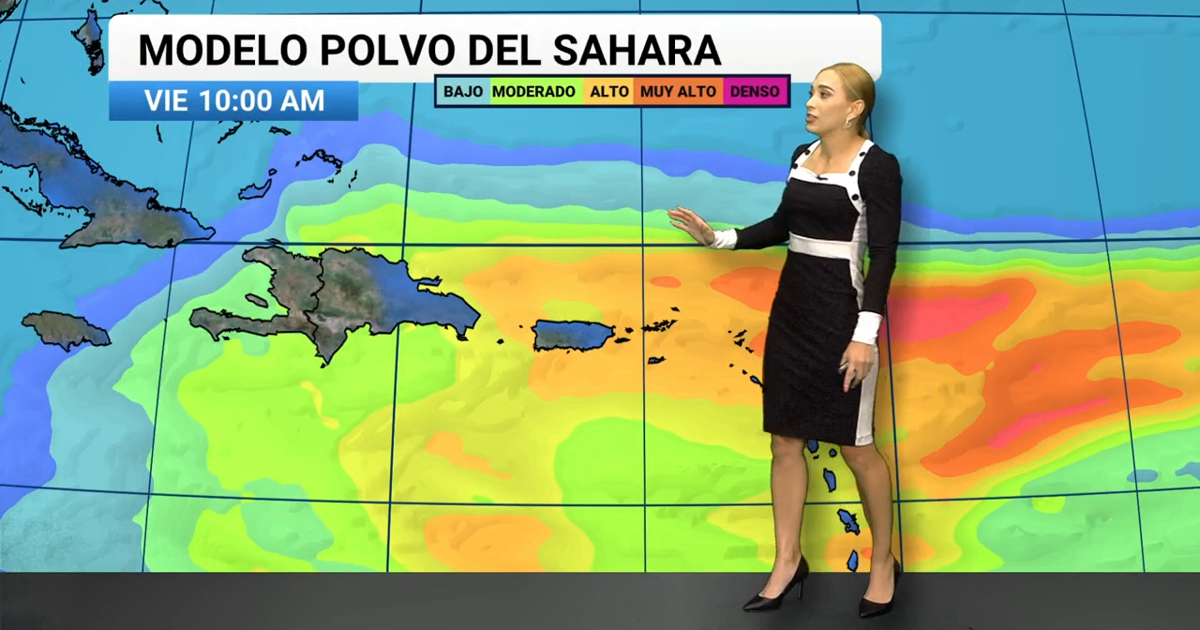 Nuevo evento de Polvo del Sahara llegará a Puerto Rico con concentraciones moderadas a muy altas