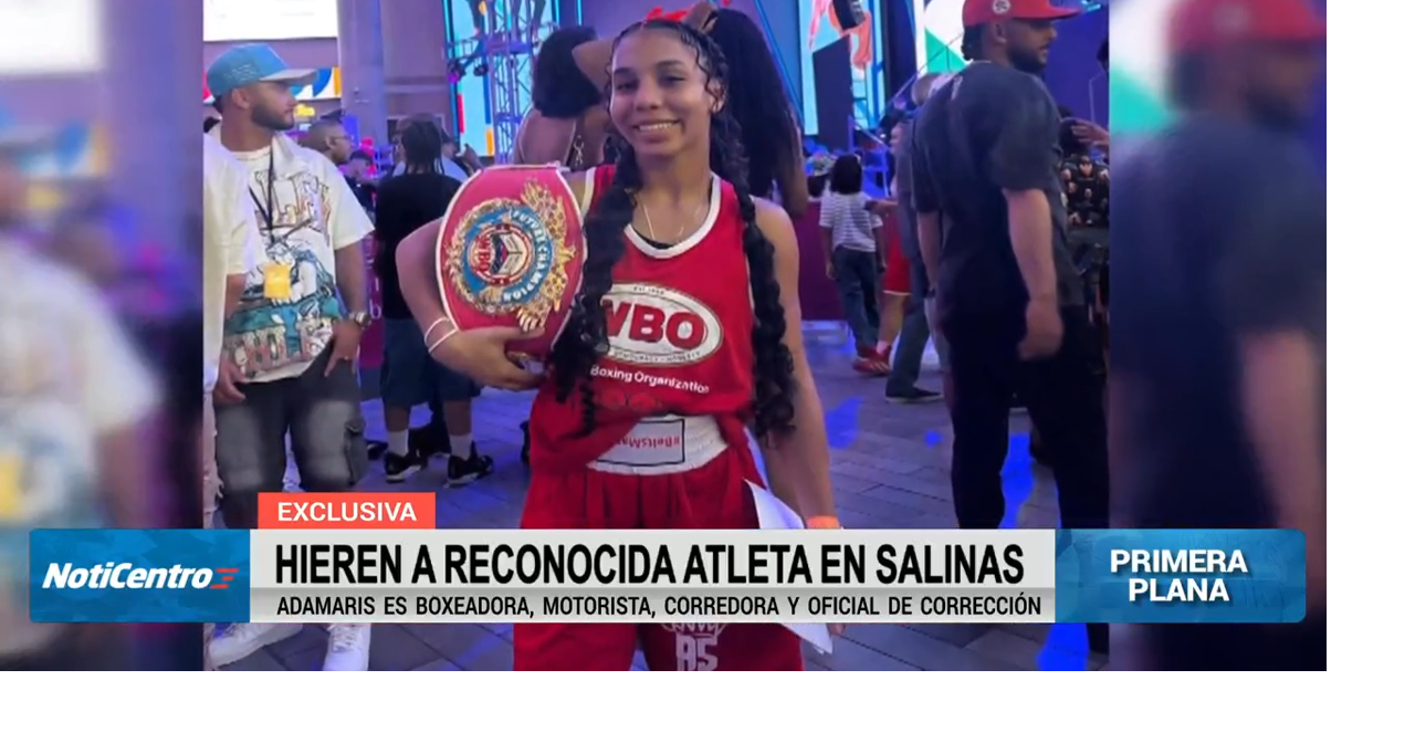 Joven boxeadora herida de bala en la Plaza del Mercado de Salinas