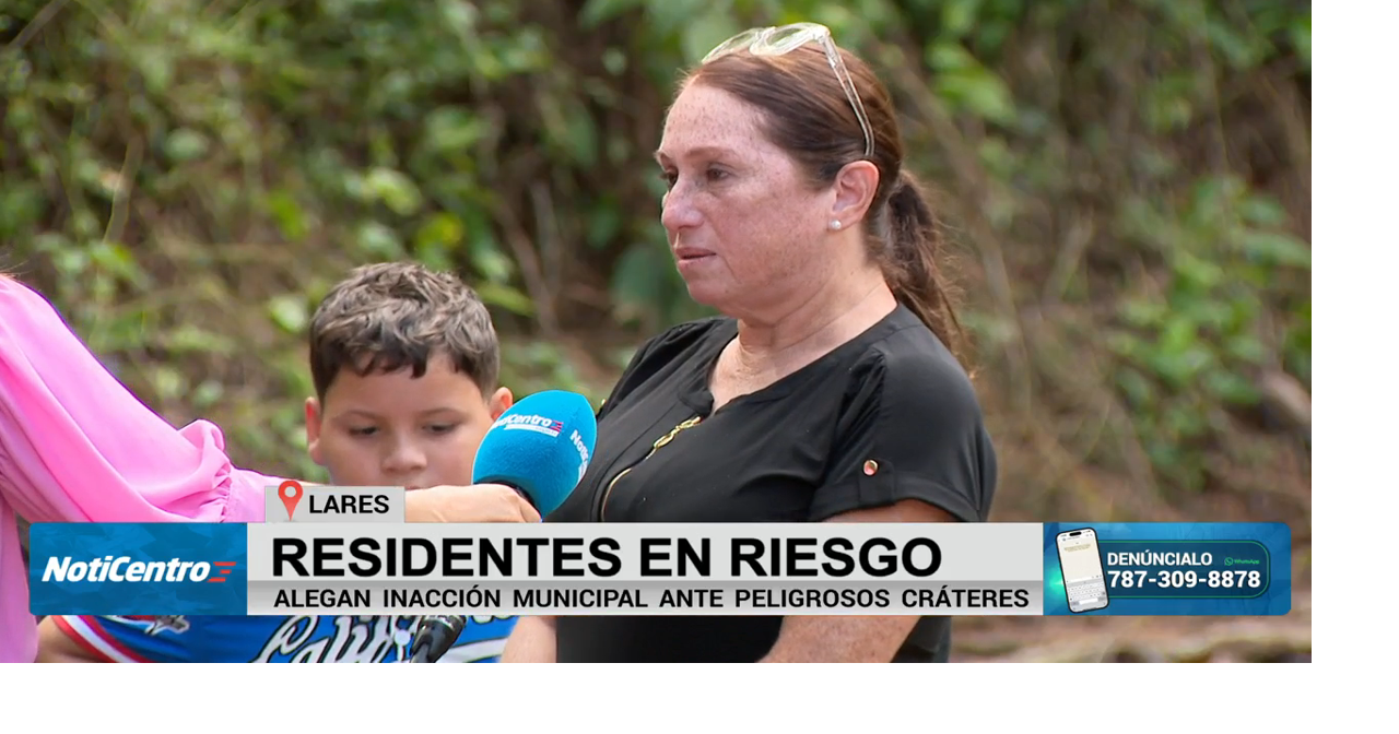 Residentes en riesgo por alegada inacción municipal ante peligrosos cráteres en Lares